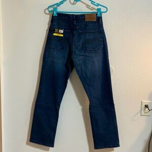 Blue Straight Cut Denim Jeans